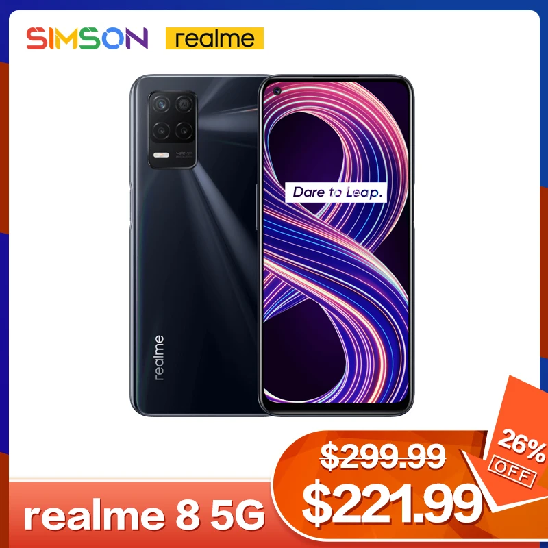

Смартфон Realme 8 5G, 6 + 128 ГБ, 90 Гц