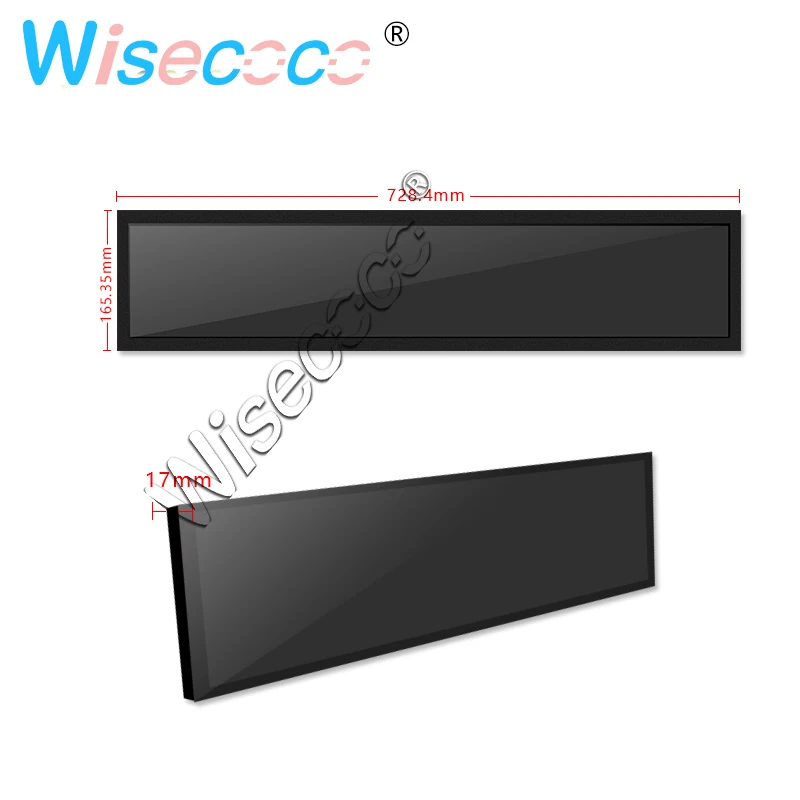 28" inch 1920*360 LCD Bar Display Monitor Interface Control Board Diy Project 600 nits | Tablet LCDs & Panels