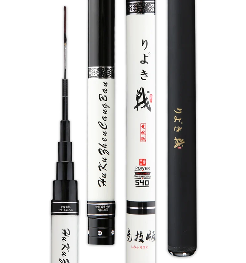 

2.7M-10.0M Carbon Fishing Rod Telescopic Portable Ultralight Stream Rod Short Section Carp Fishing With Accessory Spare Tip A329