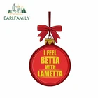 EARLFAMILY 13 см x 7,6 см для чувствую себя Betta с Lametta виниловые наклейки на автомобиль Водонепроницаемый устойчивые к появлению царапин наклейка пользовательские печатные наклейки