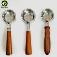 58mm bottomless three ear barsello and lehehe coffee sets detachable solid wood stainless steel handle