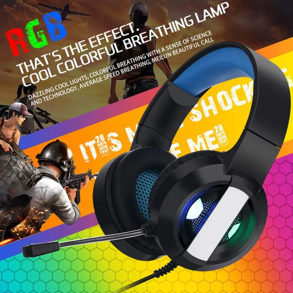 S300 MIC Headphone Gamer Headset For Computer PS4 PS5 FIFA 21 Gaming Headphones 3D Stereo PC Wired Headset With Microphone