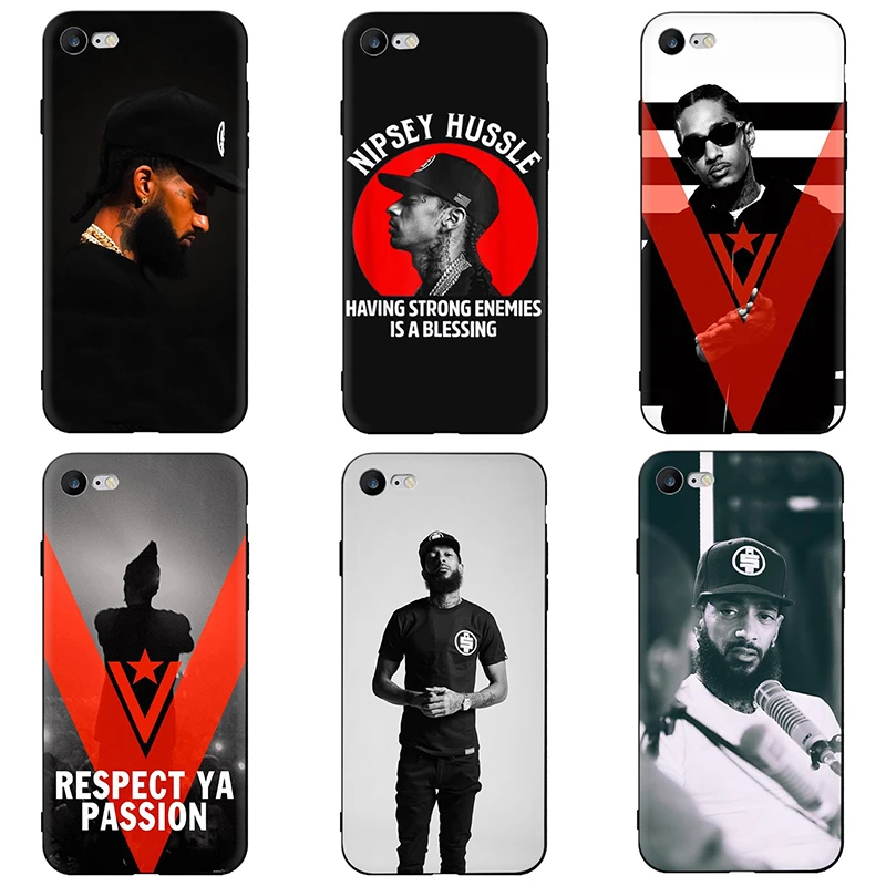 Rapper Nipsey Hussle Soft TPU Silicone Phone Cover Case For iphone 5 5s SE 6 6s 7 8 Plus X XR XS Max |