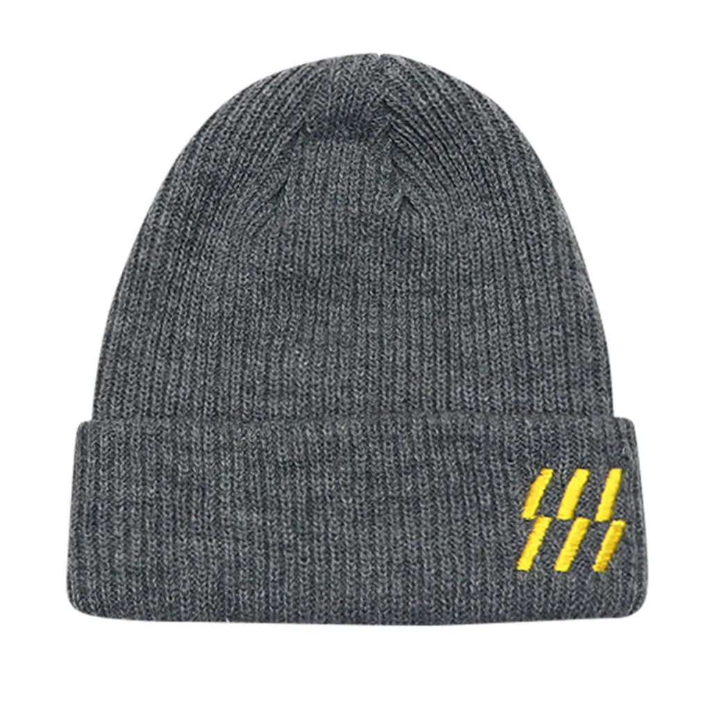 Модная осенне-зимняя детская вязаная шапка хлопковая шерстяная для маленьких