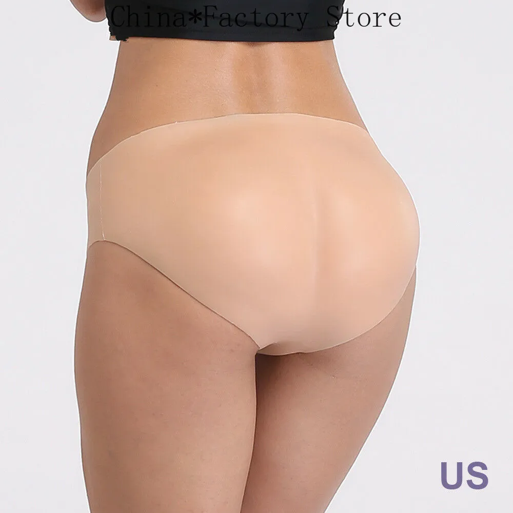 New Fashion Sexy Full Silicone Underwear Butt Enhancer Trangle Pant Body Pads Shaper Wear Body Shapewear Pants Gift
