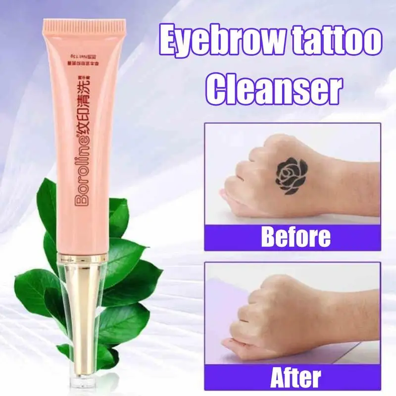 

Permanent Natural Plant Extract Tattoo Print Removal Painless Pain Eyebrow Eyeliner Skin Tattoo Tattoo Cleaning Cream
