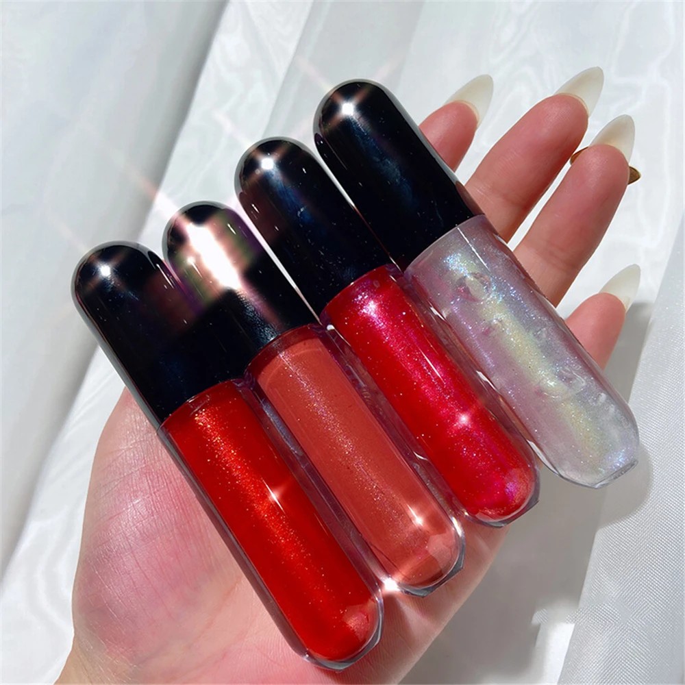 Блестящий жидкий Мерцающая Губная помада увлажняющая маска для губ с украшением