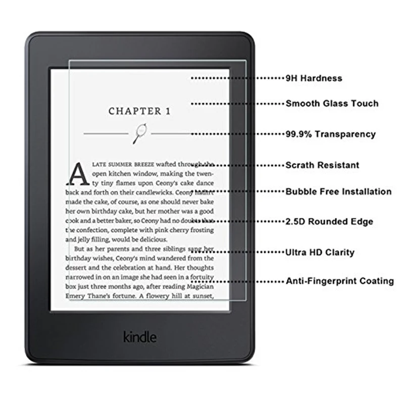 9H 0 3 мм Защита экрана для Kindle Paperwhite закаленное стекло 6 дюймов всех 1 2 2015 |