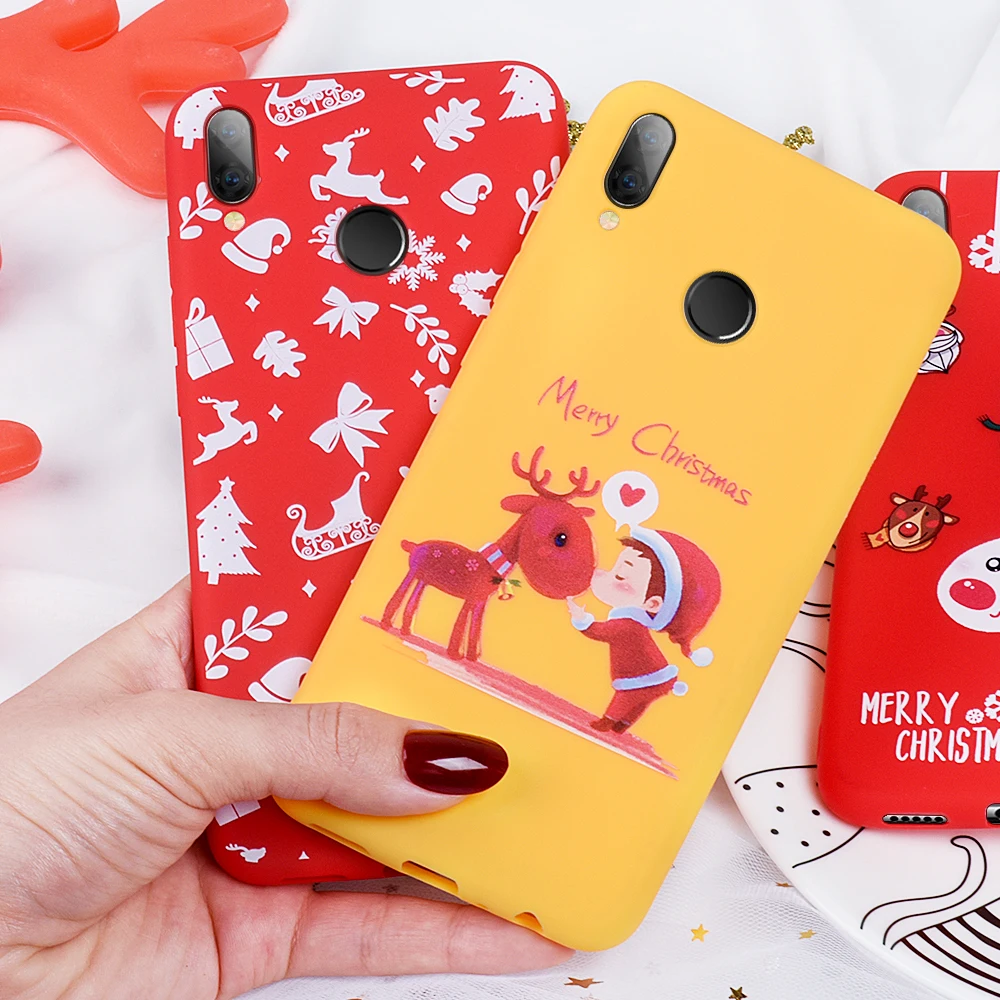 Силиконовый чехол для Xiaomi Mi 9T Pro 9 SE K20 телефона с рождественским рисунком Redmi Note 8 7