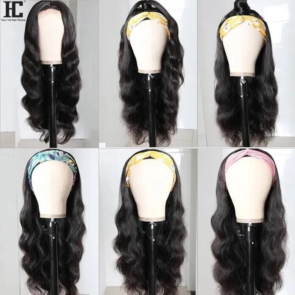 

Headband Wig Brazilian Body Wave Human Hair Wigs Full Machine Made Wig 150% Remy Brazilian Human Hair Wig For Women 28 Inch