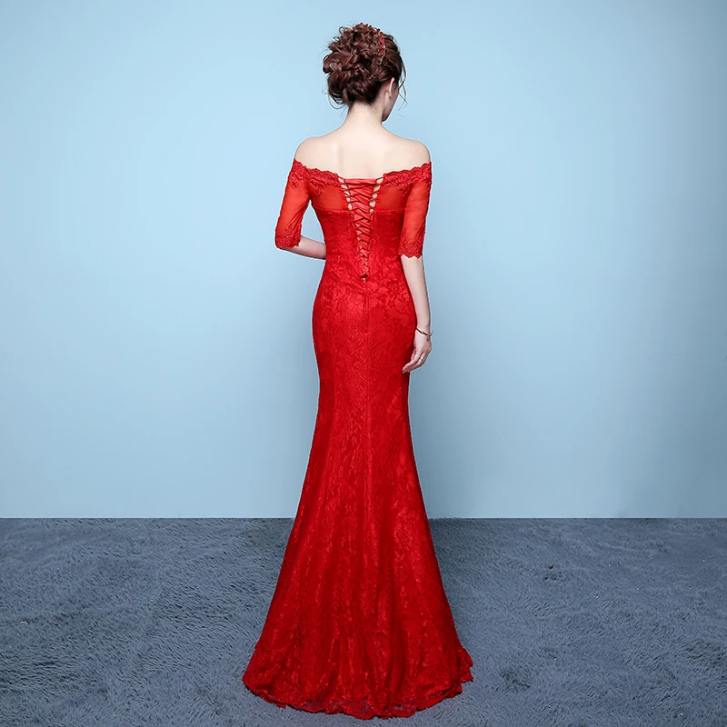 

Wedding Dress 2021 New Short Tulle Boat Neck No Floor Tie Mermaid/horn Regular Package Luxury Wedding Robe De Mariee