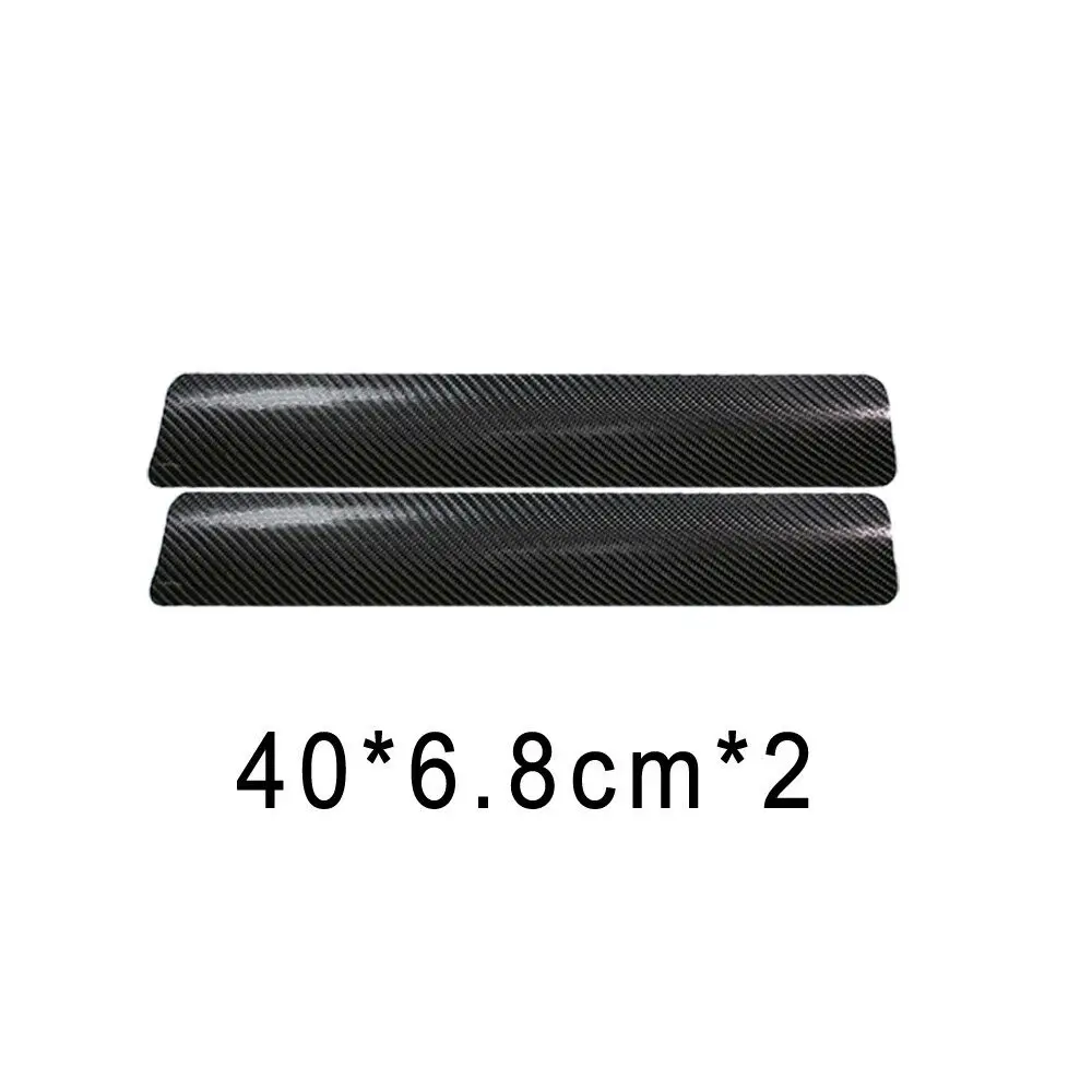 4pcs Car Accessories Door Sill Scuff Welcome Pedal Protect Carbon Fiber Sticker Black/Red/White/Silver Universal | Автомобили и