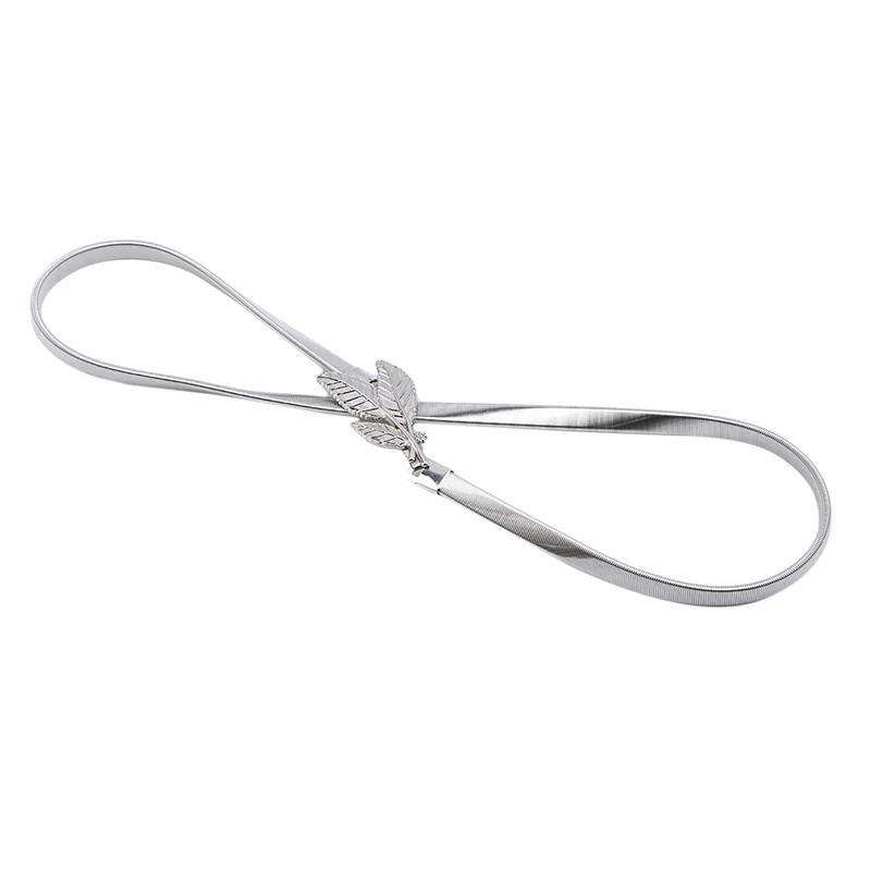 

Women's Decorative Simple Belts High Quality Metal Elastic Belts Wild Fashion Waist Chain Clothes Skirt Accessories