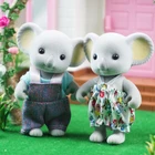 112 кролик панда Девочка ролевая игрушка набор игрушек лесное животное семья ребенок моделирование 1:12 Масштаб миниатюрная мебель для кукольного дома