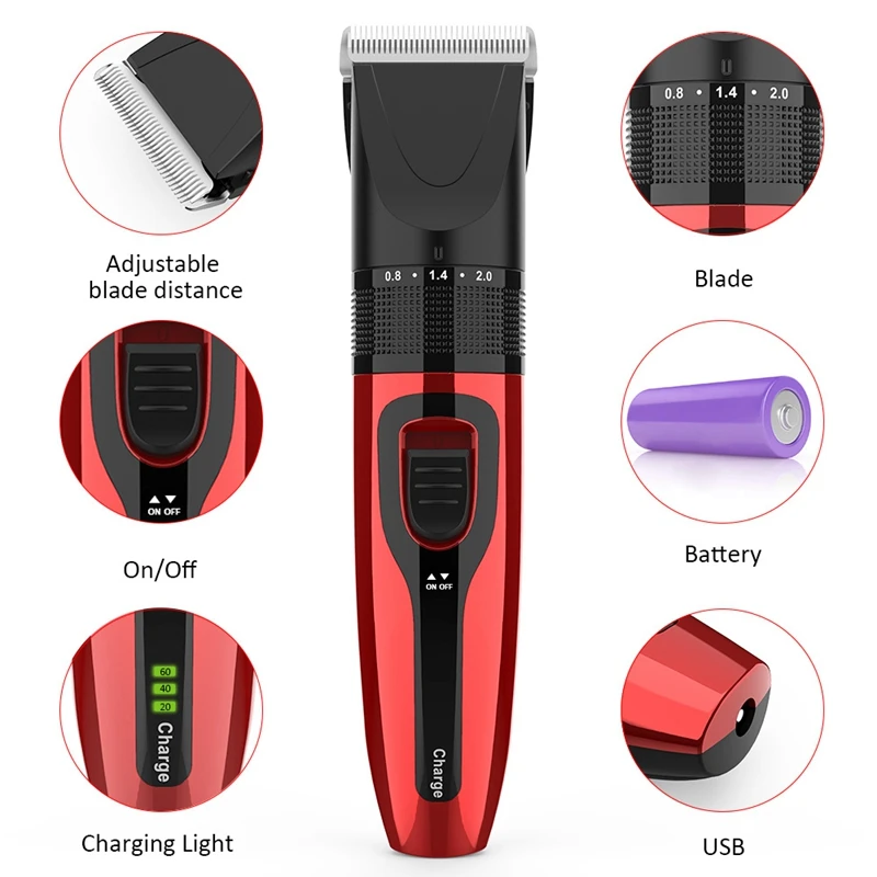 Электрический режущий нож USB зарядка стрижка для домашних животных бритва