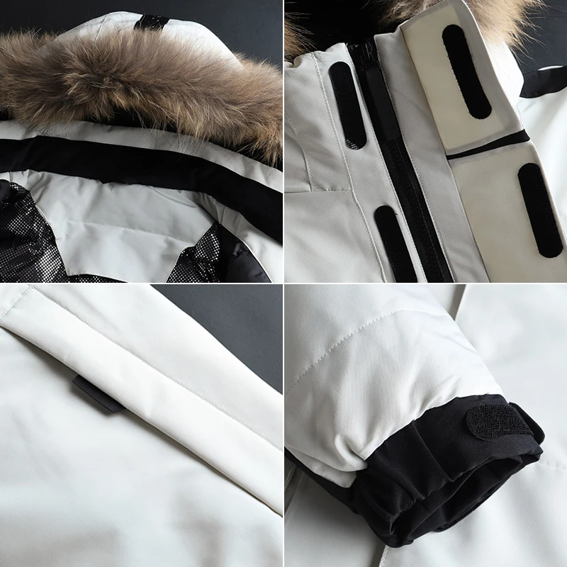 2021 брендовая зимняя мужская длинная куртка с капюшоном высококачественное