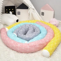 colorful baby bed bumper soft infant pillow cushion stuffed toys for newborns baby bedding set room decor crib protector bumper