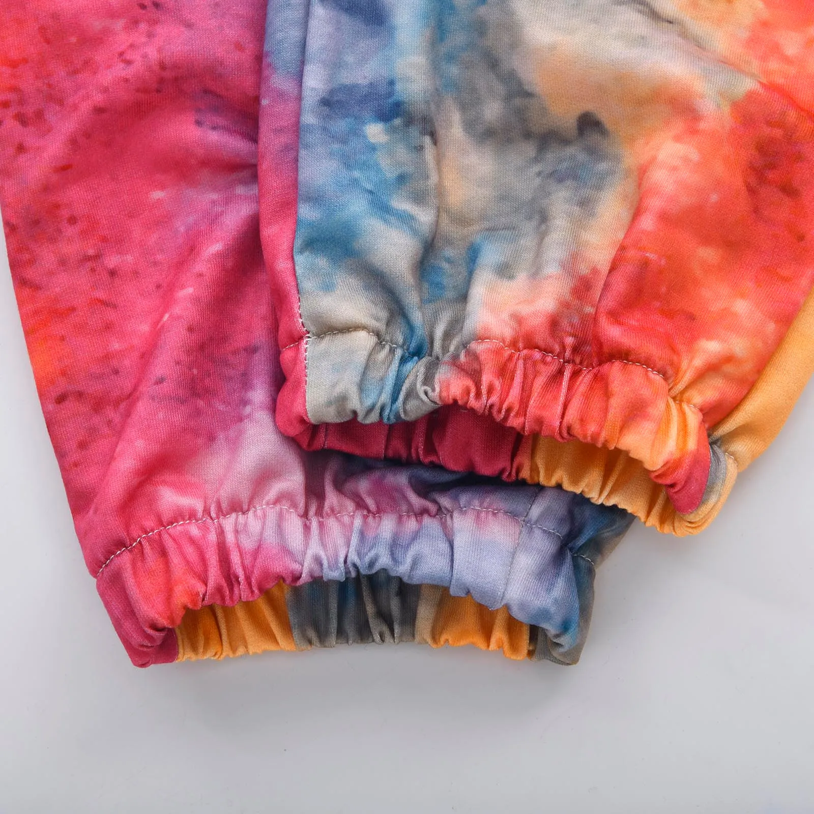 

2021 Hoodie Sweatshirt Keep Warm Winter Womens Tie-dye Print Long Sleeve Tops+Long Pants 2 Piece Set Ensemble Femme #9