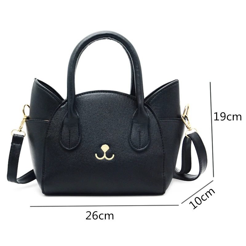 

Brand Luxury Handbags Women Bags Designer Shoulder Bag Cute Cat Crossbody Messenger Bags PU Leather Top-handle Bag