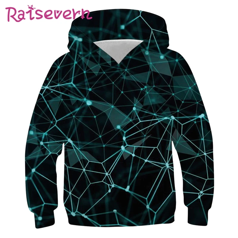 Raisvern/Детские толстовки с капюшоном 3D принтом детские забавного дизайна детская