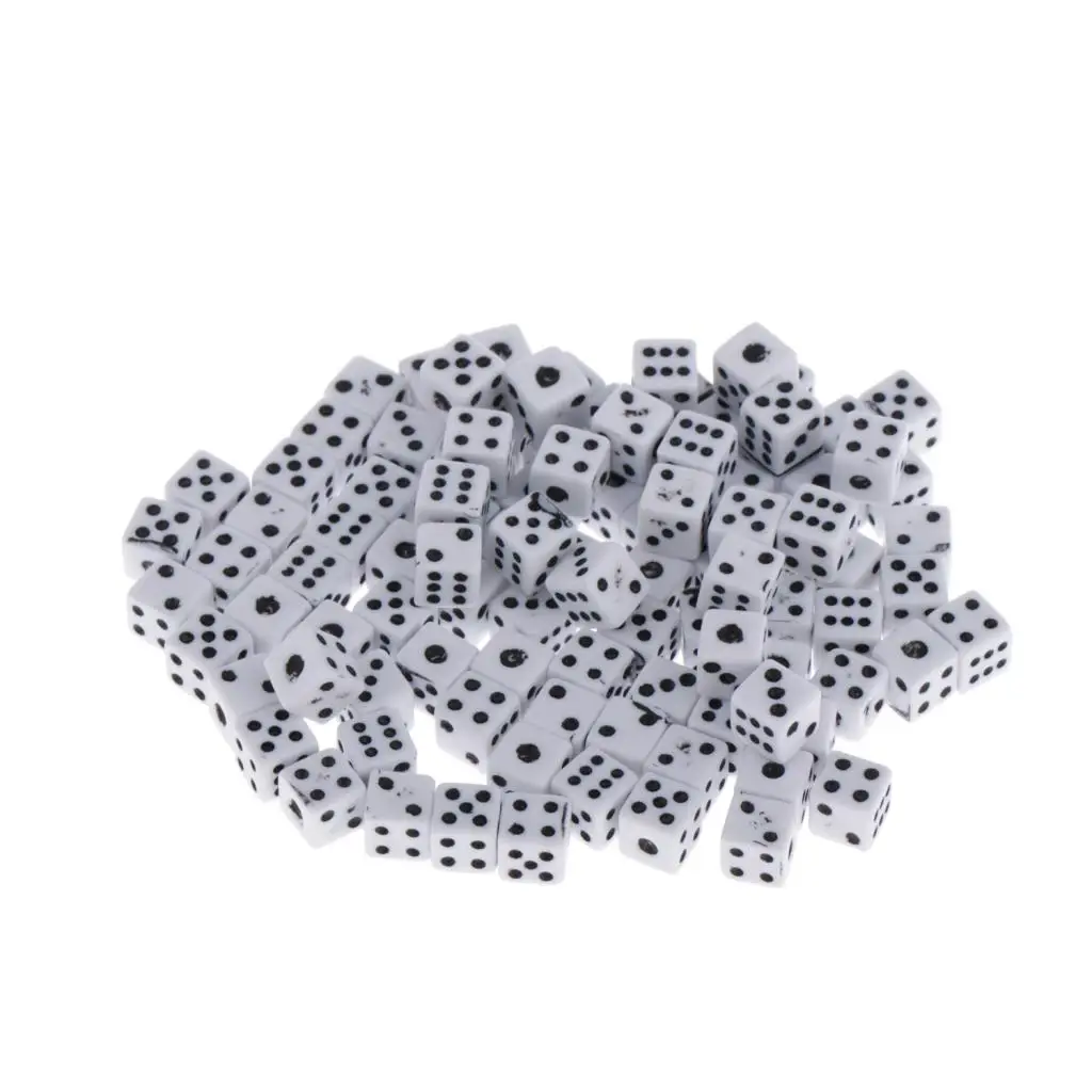 

100pcs 6 Sided Dice 5mm For Party Table Games