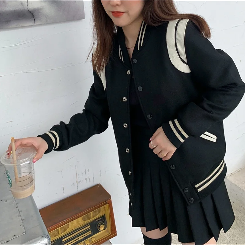 Классическая бейсбольная Униформа ручной работы из натуральной кожи шерстяная