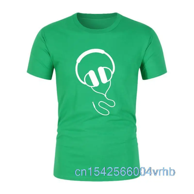 2021 забавная футболка с наушниками и музыкой крутые футболки из 100% хлопка простым