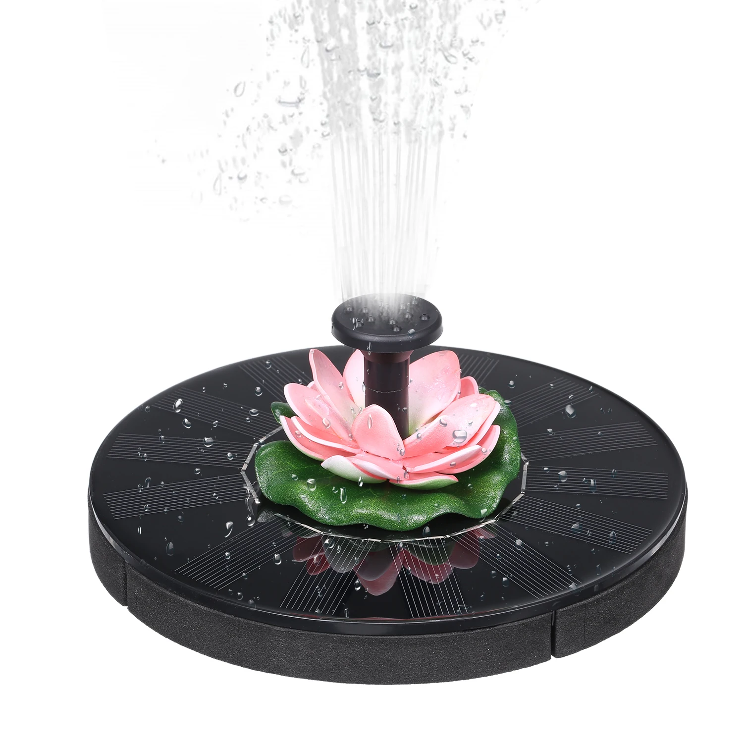 

Solar Fountain Round Water Source Home Water Fountains Decoration Garden Pond Swimming Pool Bird Bath Waterfall