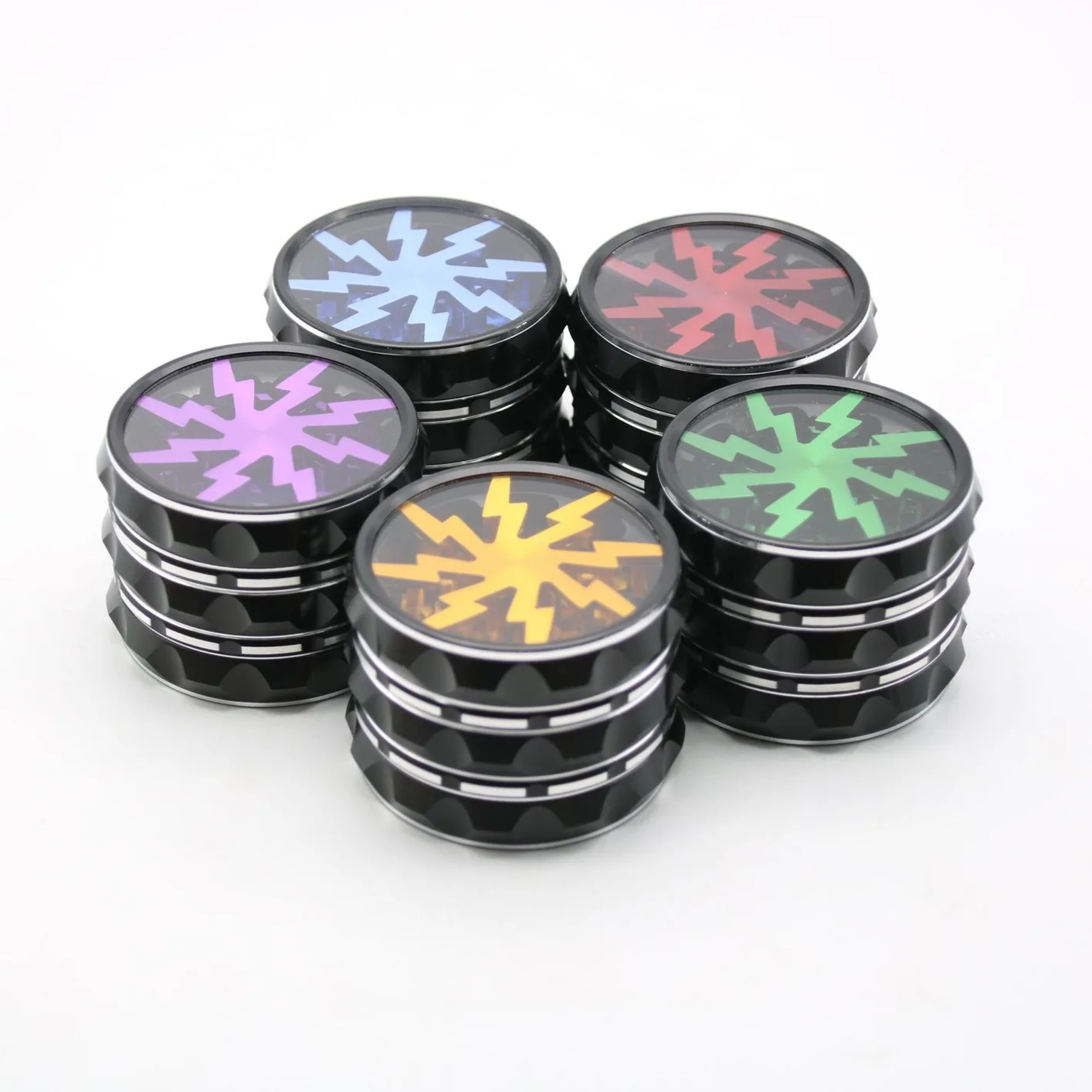 

4-Layer Tobacco Herb Grinder weed Smoking Accessories Grass Spice Weed Grinder Cutter Metal Hand Miller Crusher Machine Gift Box