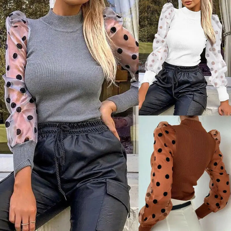 Модное Сетчатое боди с длинным рукавом женское трикотажное облегающее пикантное