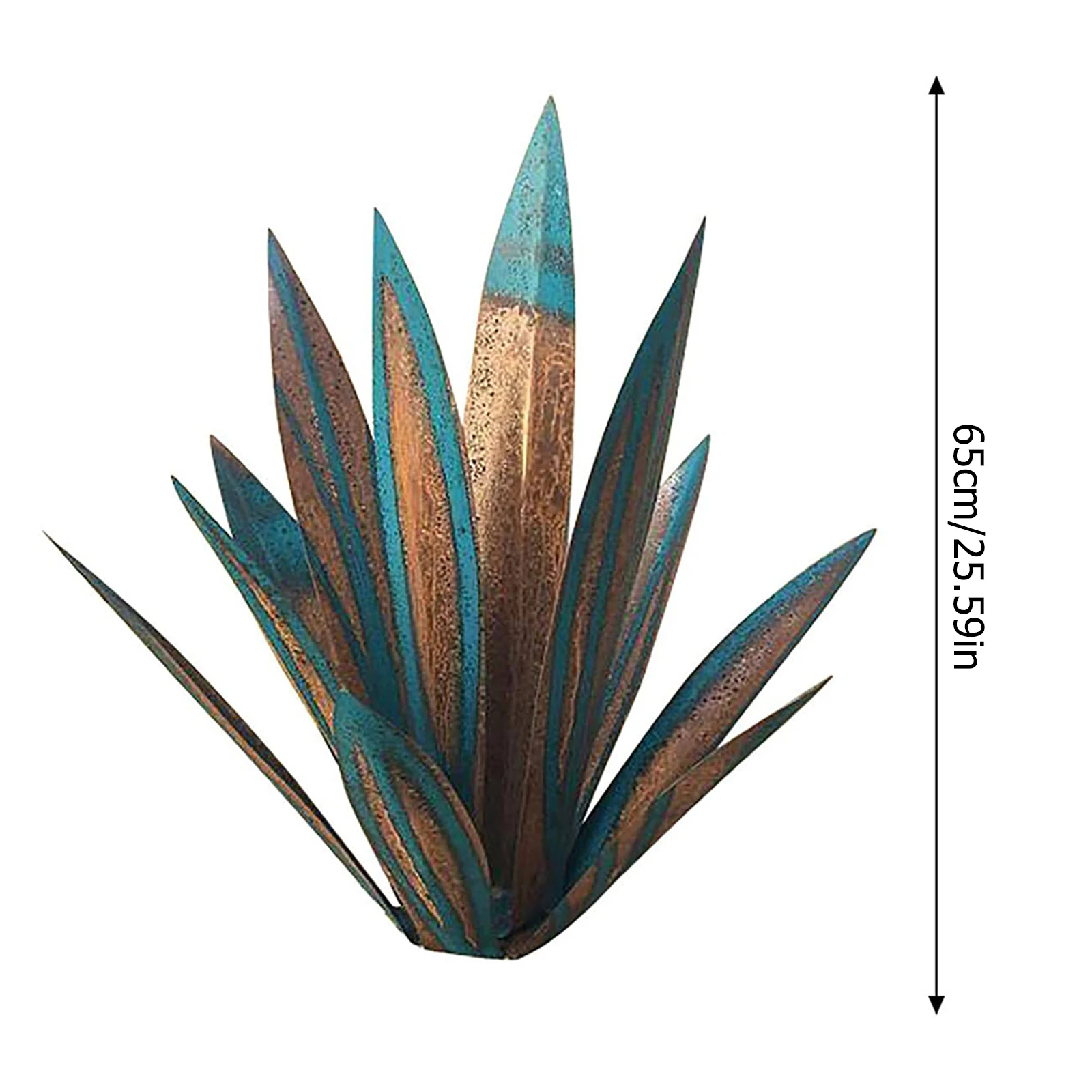 

DIY Art Tequila Rustic Sculpture Garden Decoration Yard Sculpture Home Decor tuin decoratie jardin 9 Leaves Free Shipping 35cm