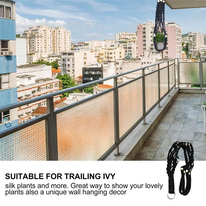 

2pcs Plant Hangers Sturdy Hanging Plant Net Indoor Hanging Planter Basket Pot Holder Decor for Balcony Home Garden