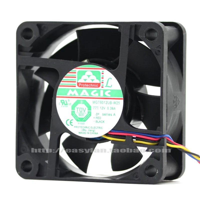 Новый оригинальный MGT6012UB-W25 6025 12V 0.38A (6 см) 4-строчный PWMCPU жесткий диск контроль температуры регулирование скорости вентилятора