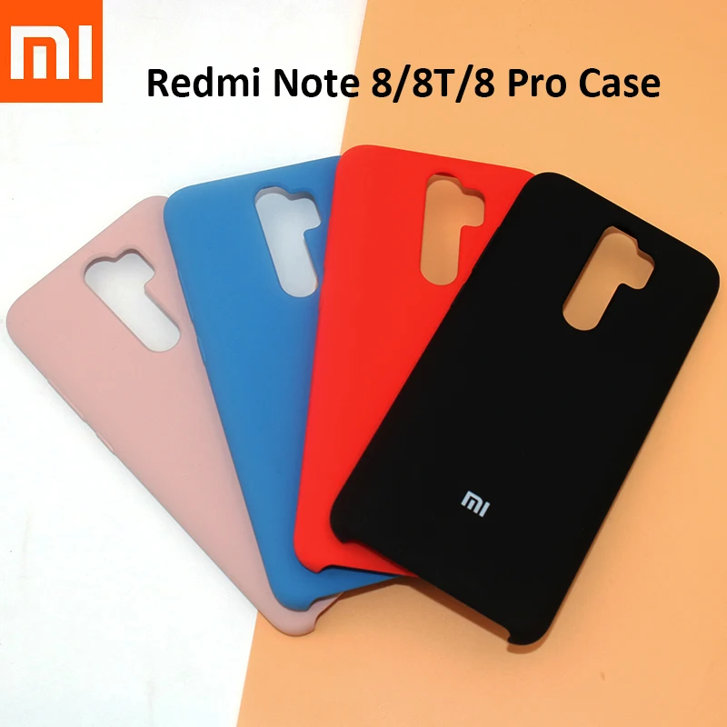 Оригинальный чехол из жидкого силикона для XIAOMI Redmi Note 8/8 Pro 8T шелковистая мягкая на