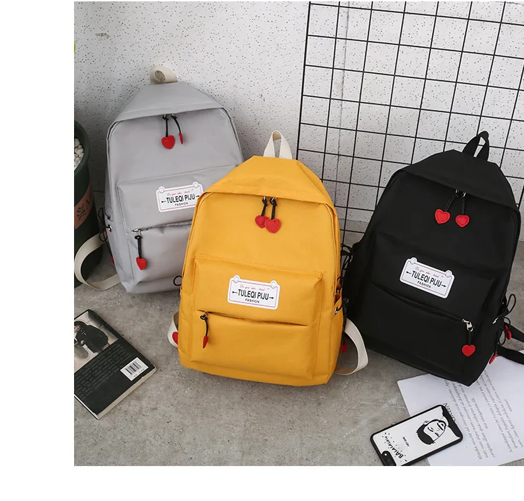 4 шт./компл. Модный женский рюкзак Оксфорд повседневные дорожные сумки школьные