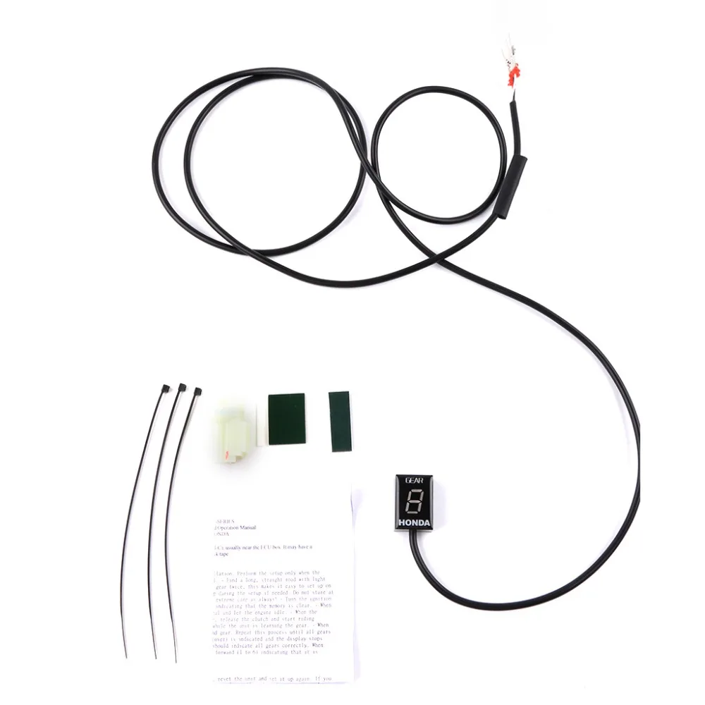 Дисплей положения шестерни мотоцикла ЖК дисплей 1 6 уровня цифровой файл