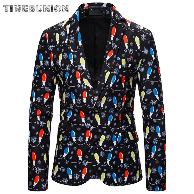 Осенне зимние мужские блейзеры высококачественный Рождественский деловой