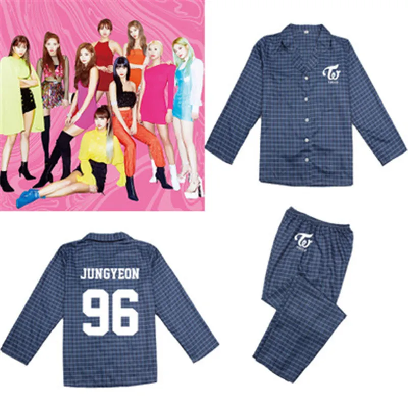 KPOP дважды JISOO Роза Дженни Лиза одежда комплект из двух предметов рубашка костюм
