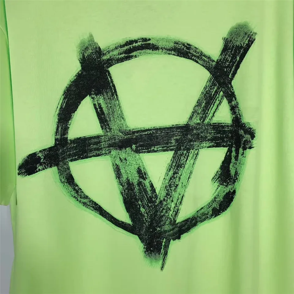 VETEMENTS футболка с анархическим принтом логотипа Vetements 2020 для мужчин и женщин