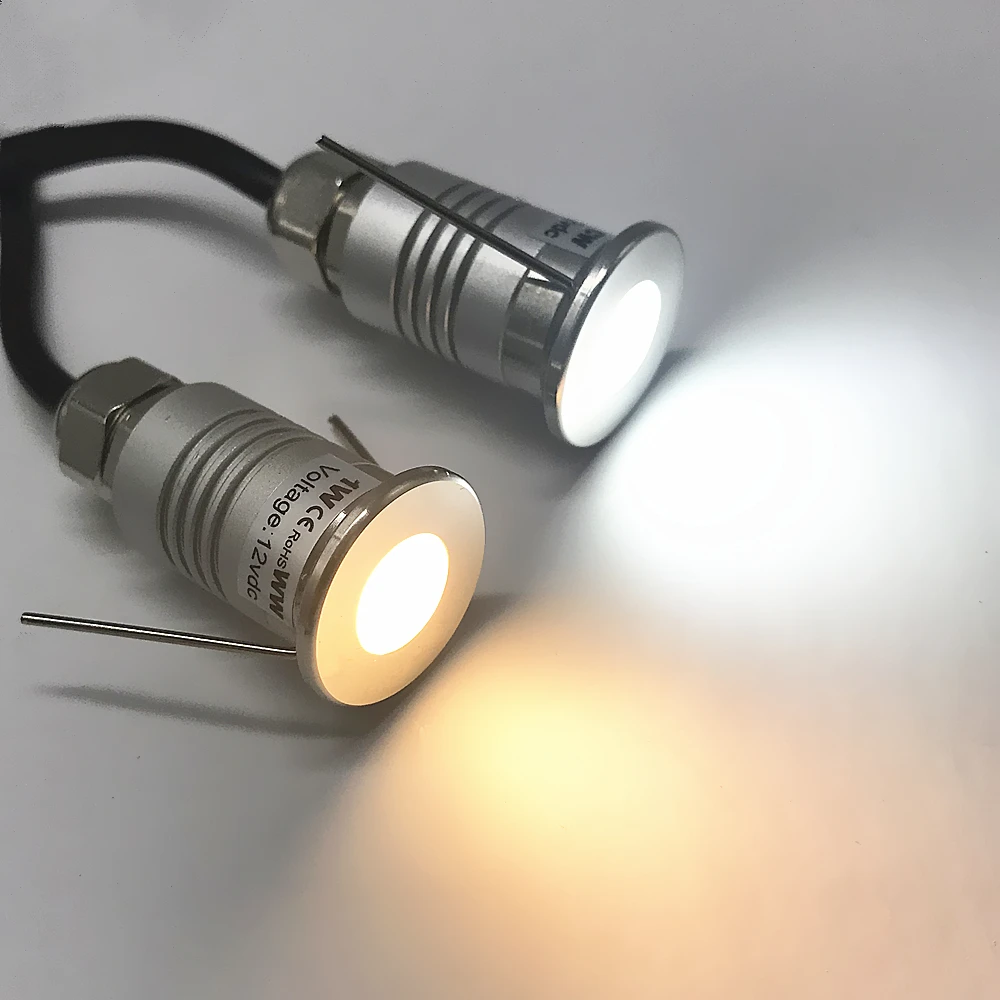 Светодиодный подземный светильник 1 Вт IP67 водонепроницаемая Напольная Лампа 12 В