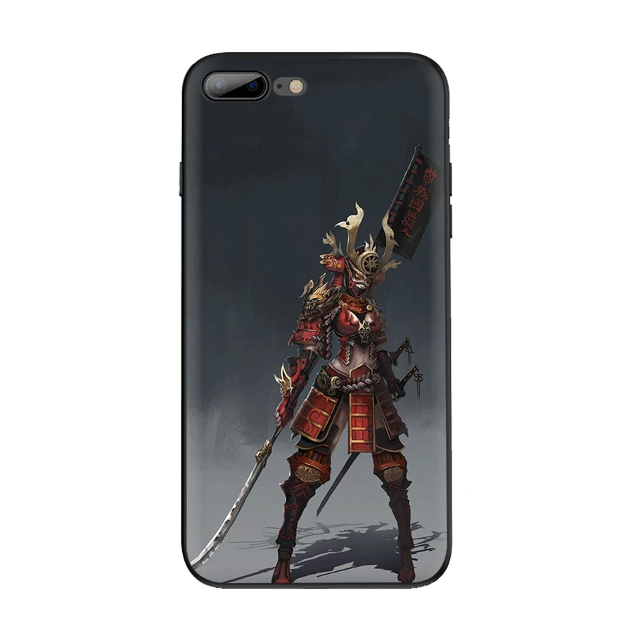 Japanese warrior Phone Case Cover for iPhone 11 Pro X XS XR Max 7 8 6 6s Plus 5 5S SE Cute | Мобильные телефоны и