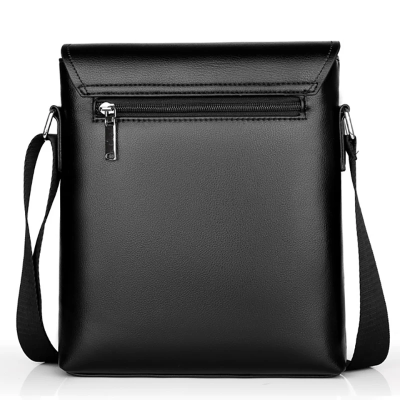 Классическая кожаная мужская сумка мессенджер простого дизайна модные сумки
