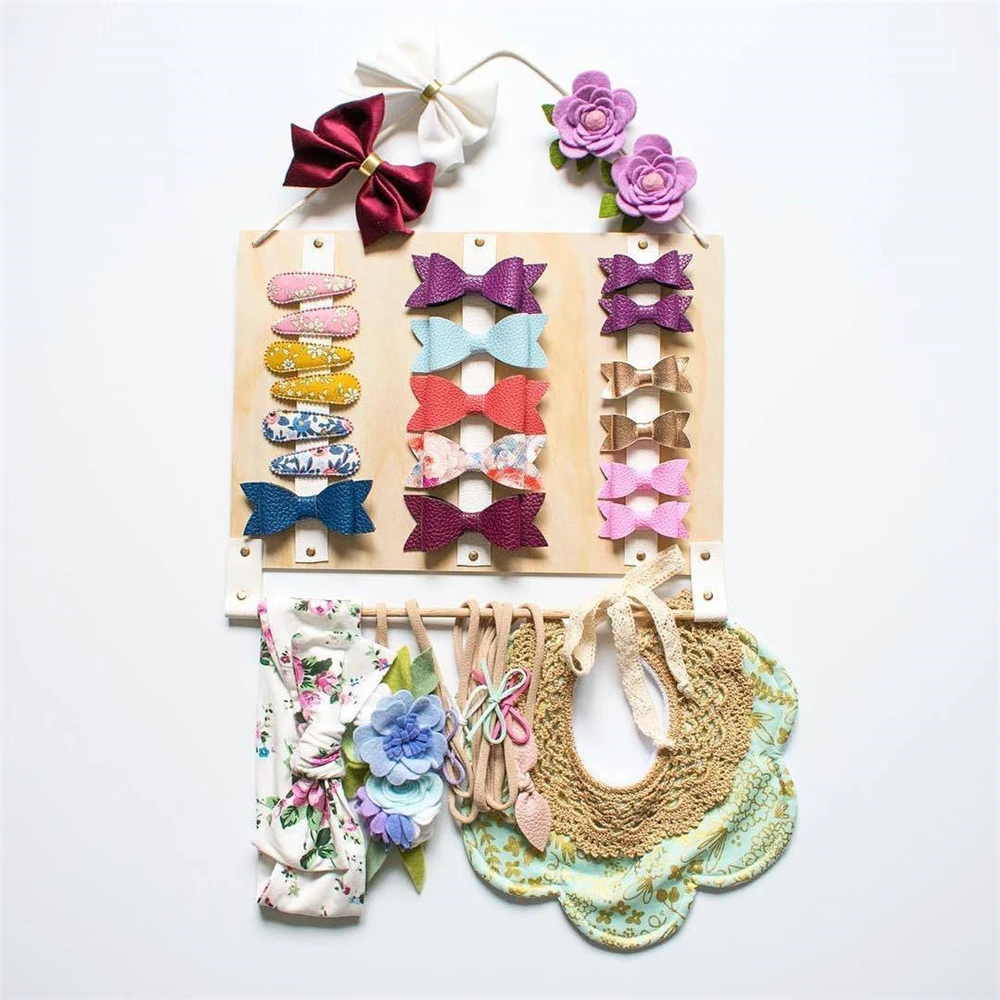 В скандинавском стиле для хранения ювелирных изделий из цельного дерева бант