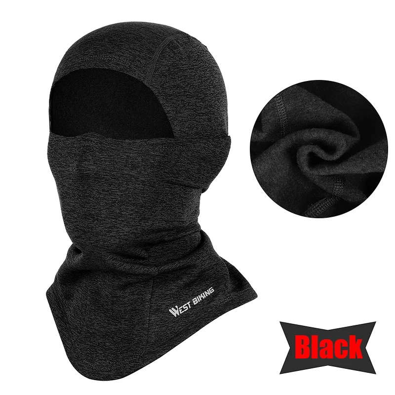Зимняя велосипедная шапка WEST BIKING теплая ветрозащитная Пылезащитная шарф