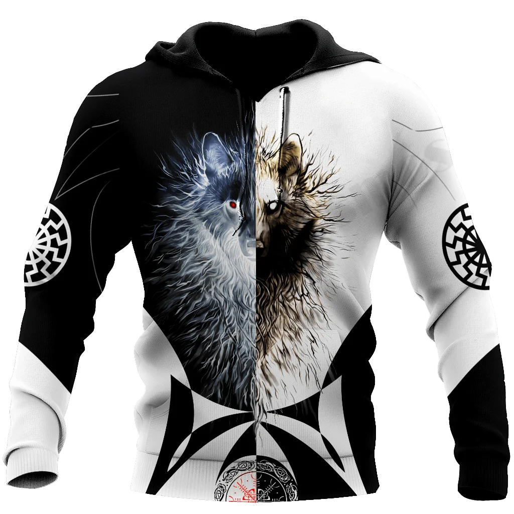 

PLstar Cosmos 3Dprint Newest Wolf Native Animal Tattoo Harajuku Streetwear Funny Unique Awsome Casual Hoodies/Sweatshirt/Zip W-2