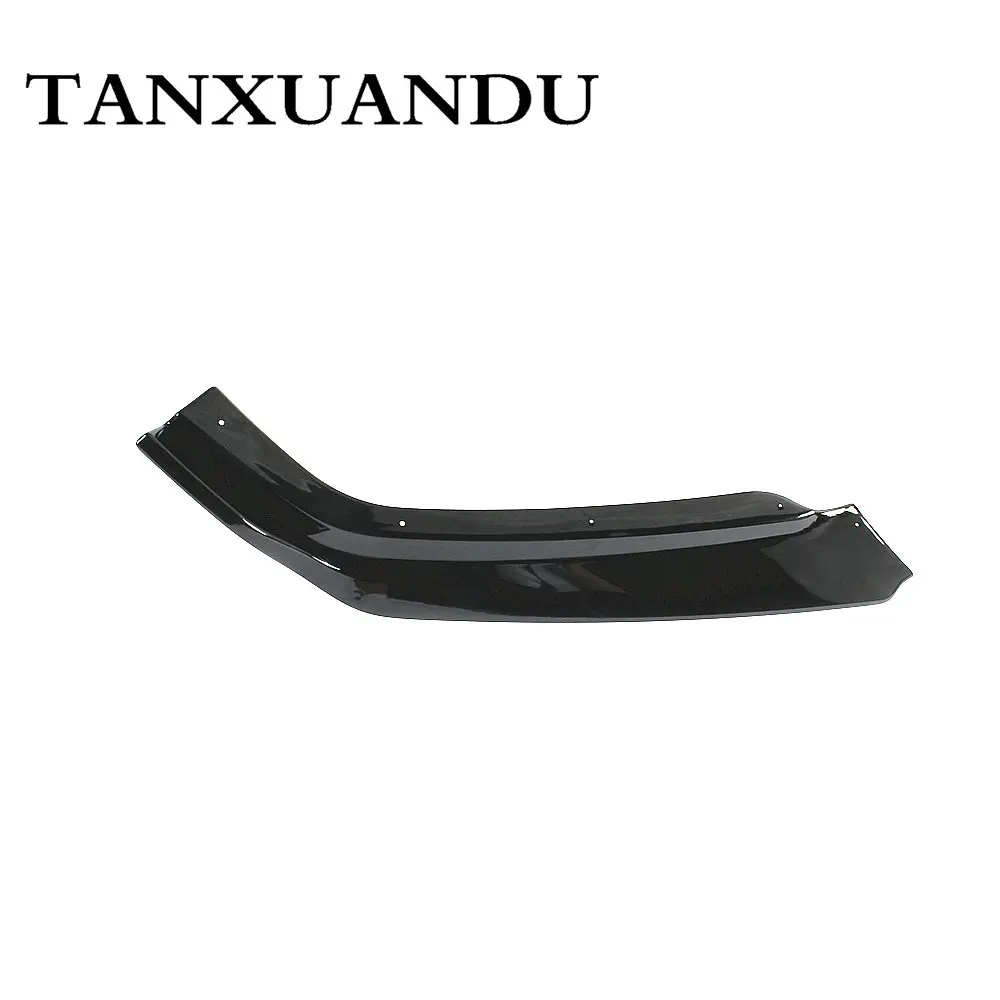 1026 роспись черный глянец 3-ступенчатый передний бампер спойлер днища крыло Спорт