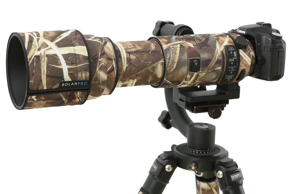 Защитный чехол для объектива ROLANPRO камуфляжный накладка SIGMA 150 600 мм спортивный