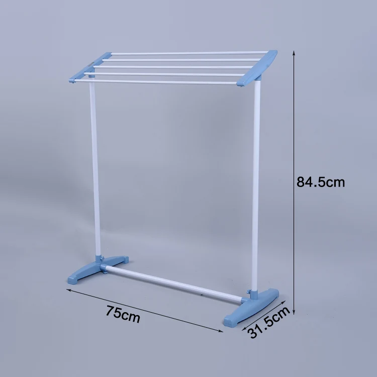 Sky Blue BYN Небесно-Голубой напольный тканевый держатель для полотенец, рейка для белья, держатель для брюк, сухая подвесная штанга для балкона, спальни DQ0074-P - Цвет: Sky Blue