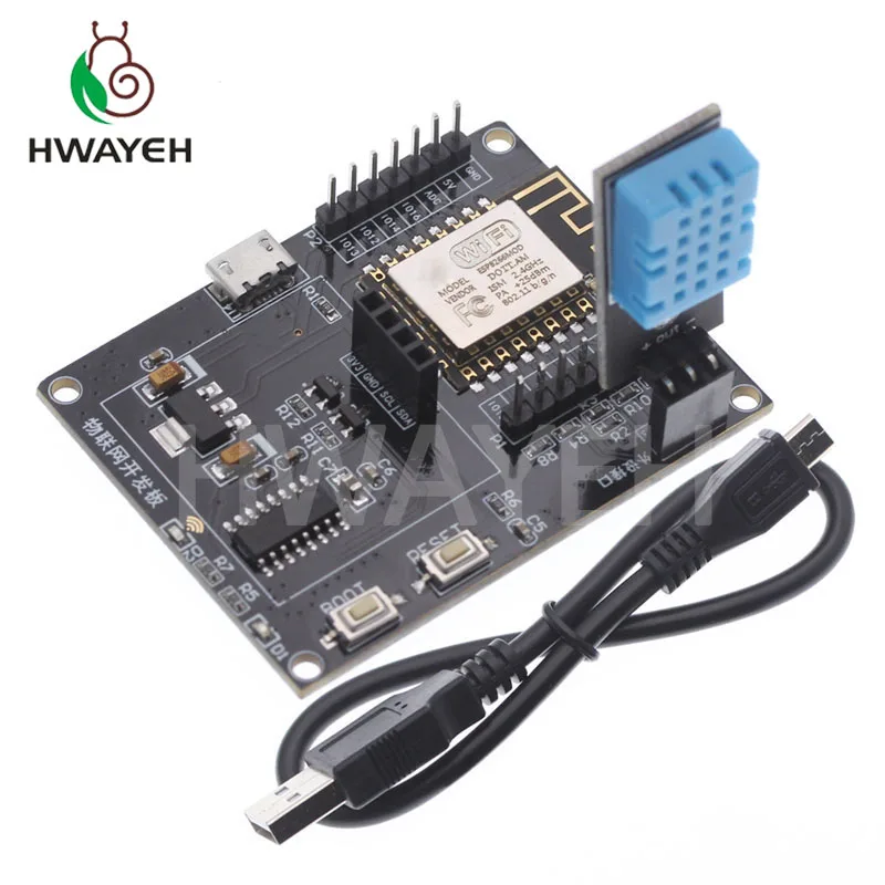 Макетная плата ESP8266 IoT + датчик влажности DHT11 органический светодиодный дисплей 0 96
