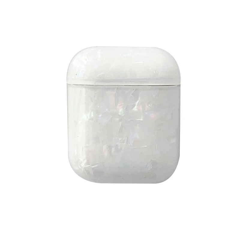 Color White Чехол OTTWN для Apple AirPods, ракушка, чехол для наушников Airpods, чехол Ins shell grain IMD, силиконовый чехол для телефона Apple - Цвет: Color White